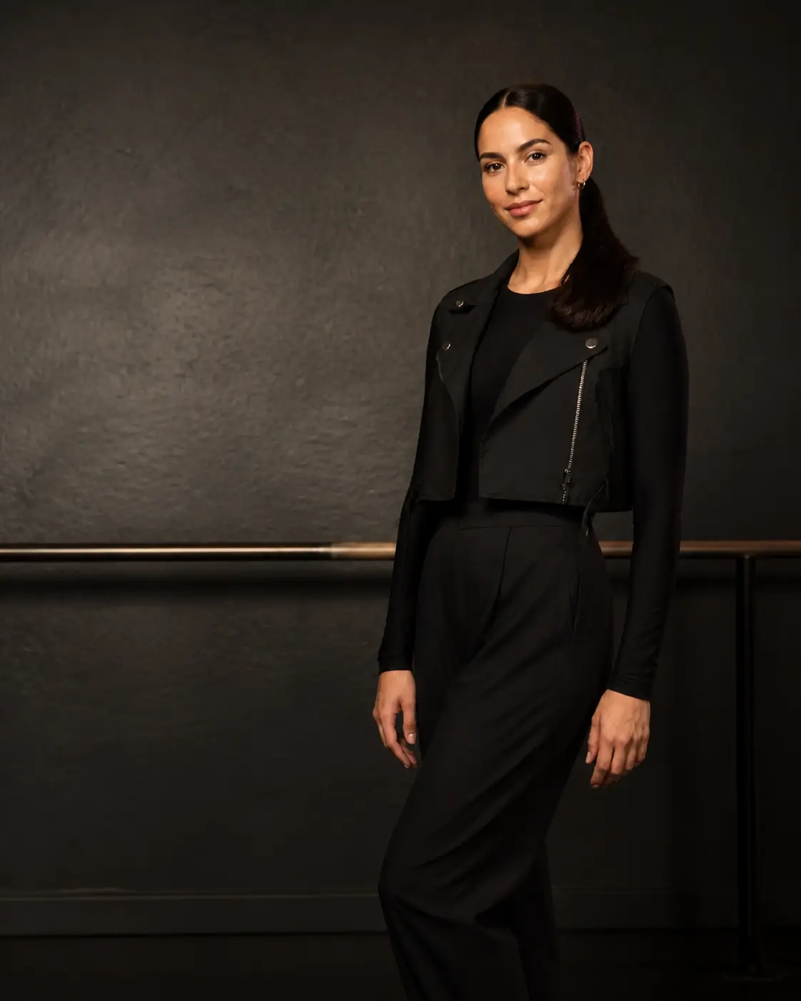 Fictional Offbeat creative director Mara Vale in the dance studio
